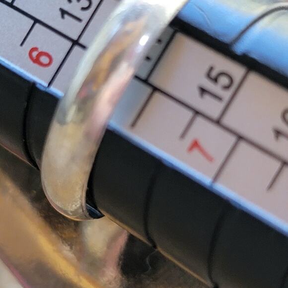 Sterling Silver Dendritic Limestone Ring, Size 6.5, Bohemian Statement Jewelry - Picture 10 of 10